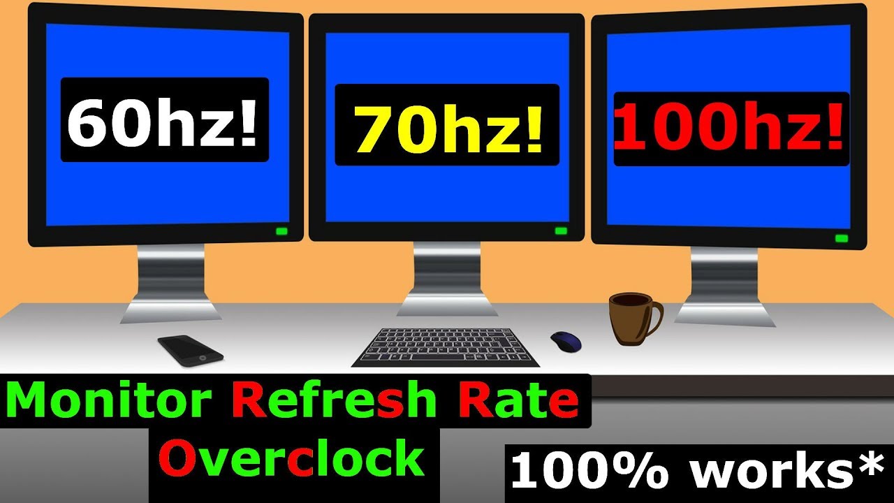 How to Overclock your Monitor, Higher Refresh Rate with AMD or Nvidia GPU