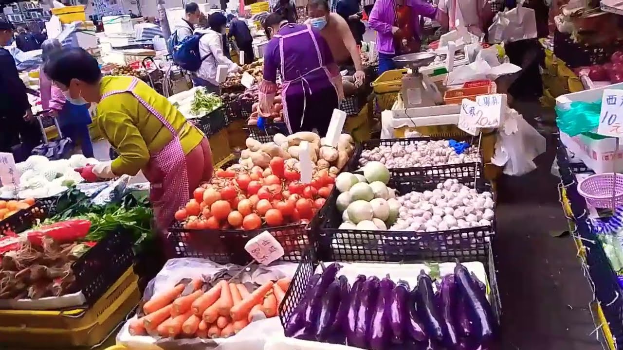 Yuen Long market Hongkong