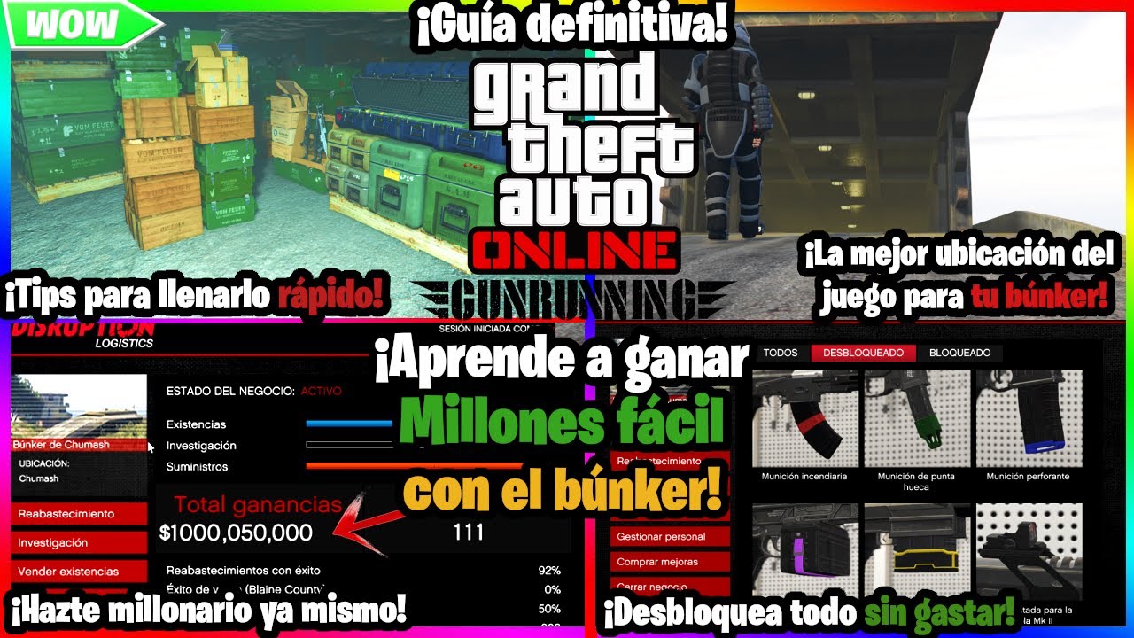 Guía definitiva ¡Como ganar millones con el Búnker! | TIPS y más| GTA Online
