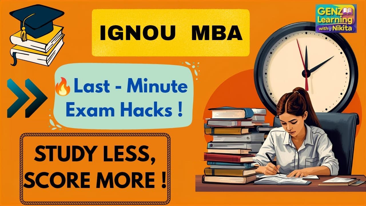 How to Prepare for IGNOU MBA Exams in 1 Month | IGNOU MBA Study Tips| Score High with Smart Strategy