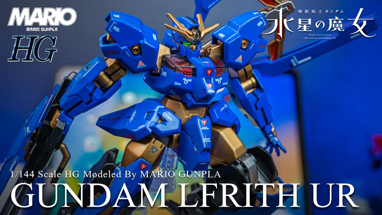 [Gundam]  Gundam the Witch from mercury LFRITH UR repaint | ASMR | Speed Build | Painting | 4K |