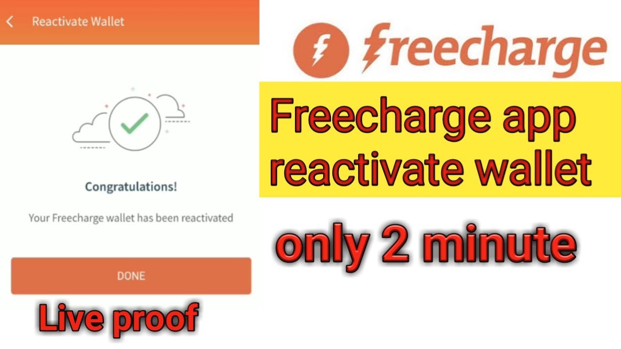 Freecharge Wallet Reactivate inactive | only 2 minute live proof in Hindi 2021
