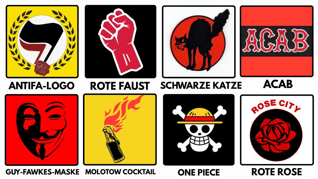 Alle Antifa-Symbole erklärt in 9 Minuten
