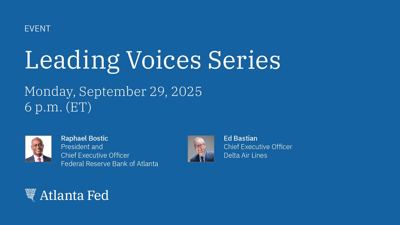 The Atlanta Fed's Leading Voices Event: September 29, 2025