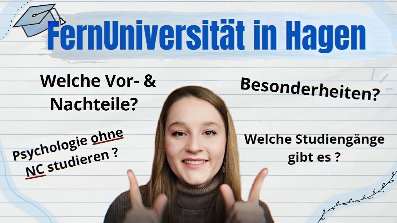 Staatliches FERNSTUDIUM | FernUni Hagen | Hilfreiche Infos, Erfahrungen & Psychologie ohne NC