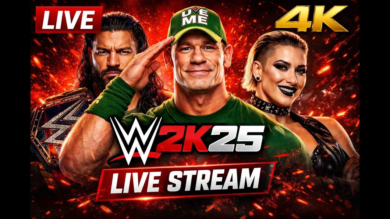 WWE 2K25 LIVE 🔴 | 4K Extreme Wrestling Action