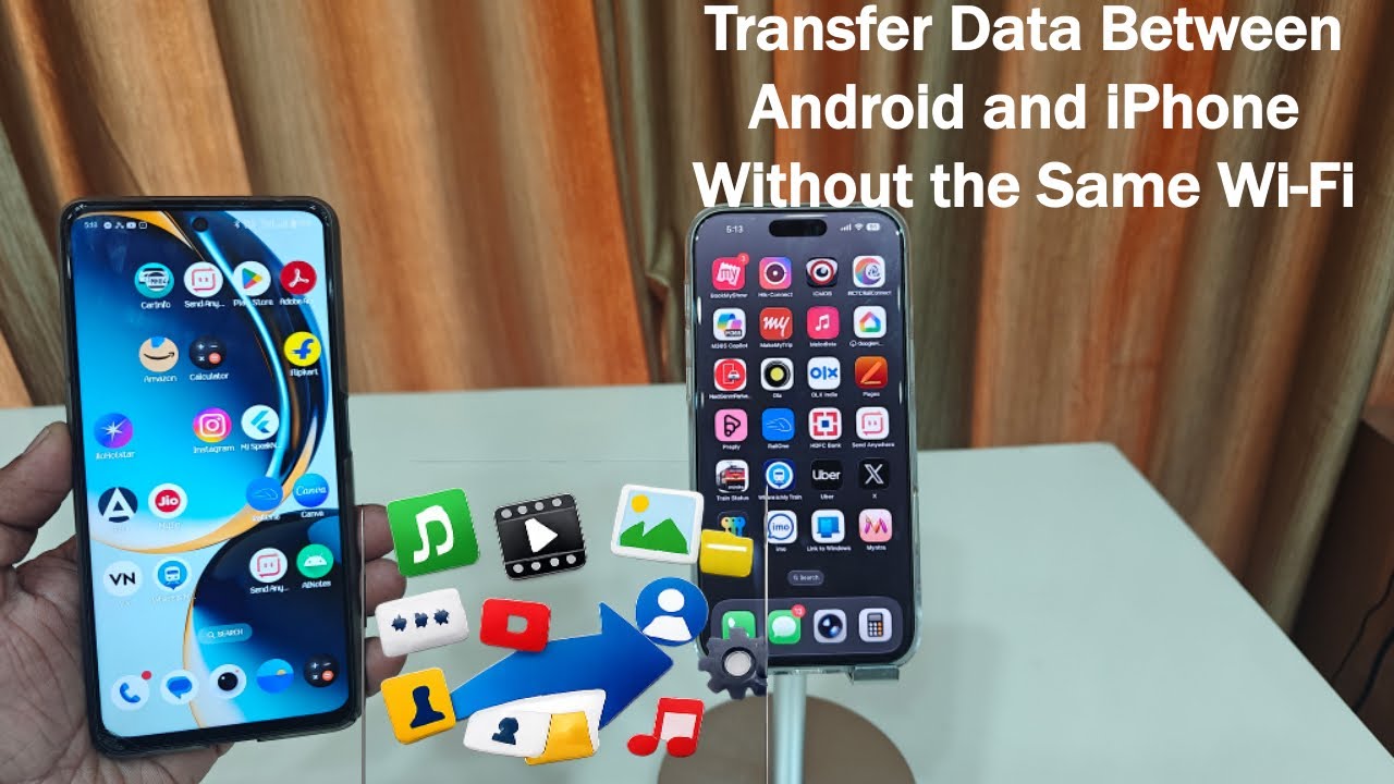 Как передавать данные между Android и iPhone, не используя одну и ту же сеть Wi-Fi.
