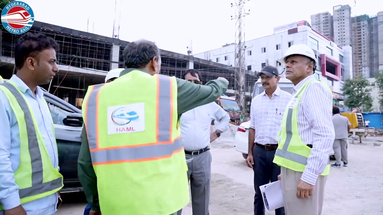 Inspection of Miyapur-Patancheru Metro Phase-II corridor