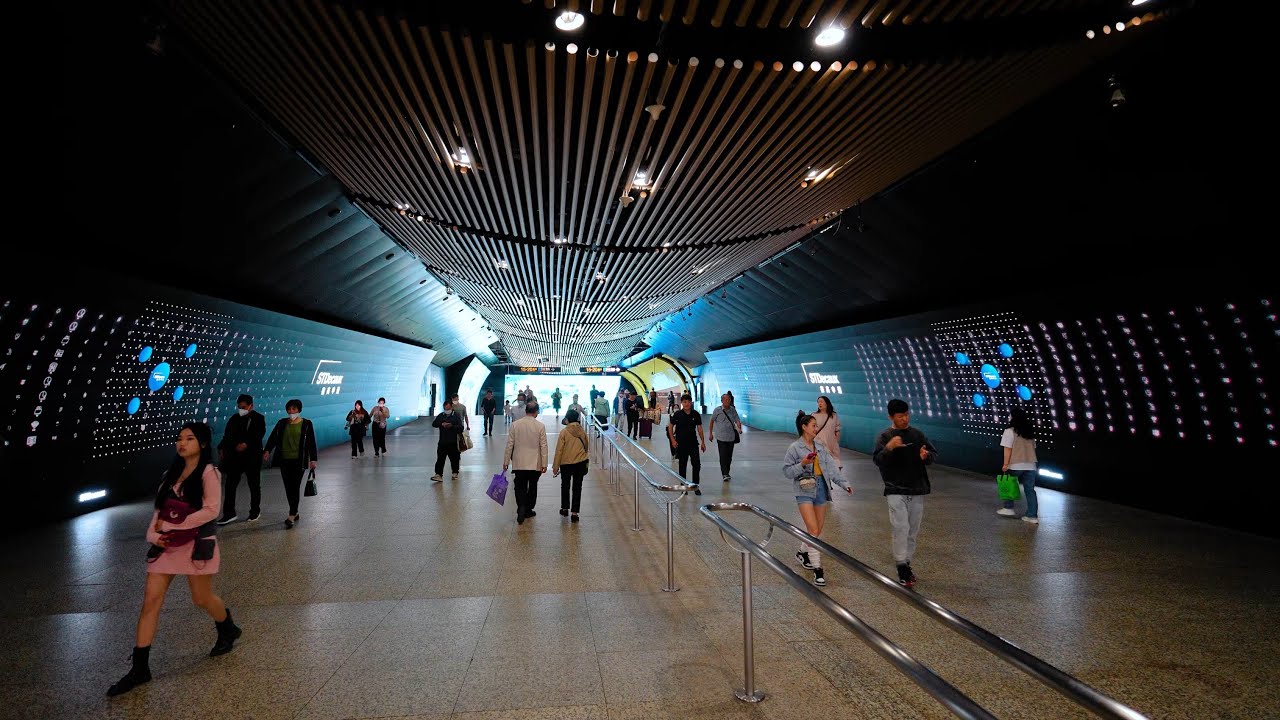 Xujiahui Station，Shanghai Metro【4K】