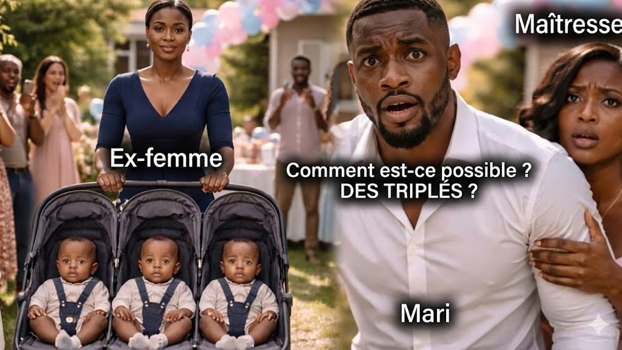 SON EX L'INVITE POUR SE MOQUER D'ELLE... IL SE FIGE QUAND ELLE ARRIVE AVEC DES TRIPLÉS!!