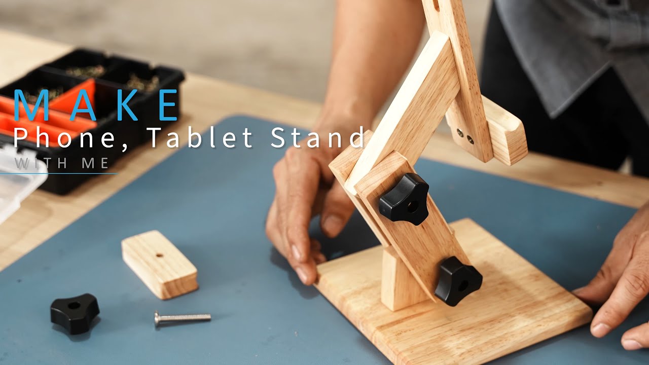 Instructions for making phone and tablet stands