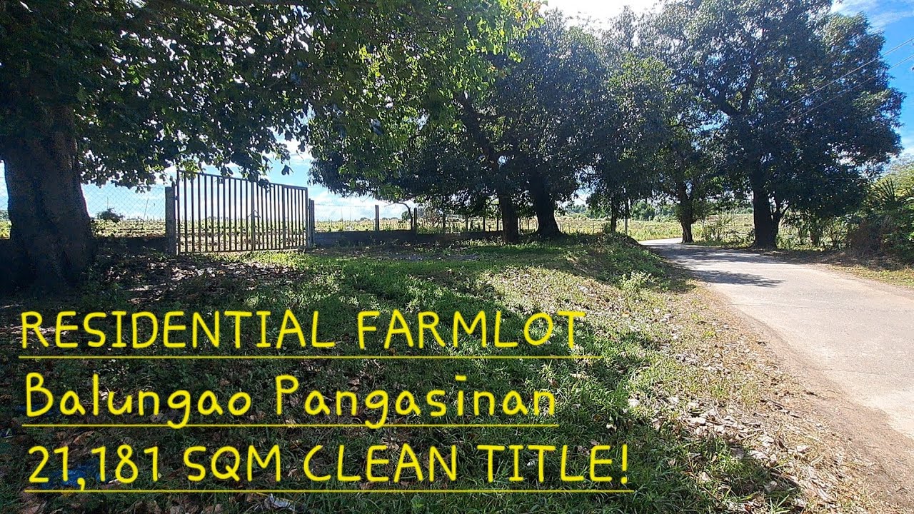 #vlog #681 MAGANDANG RESIDENTIAL FARMLOT DITO SA BALUNGAO PANGASINAN  21,181 SQM CLEAN TITLE 6.5M!