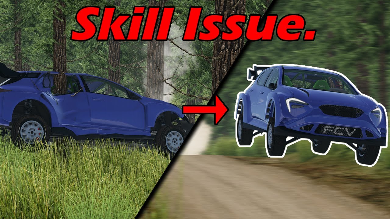 Sim racing NOOB tries BEAMNG Rallying