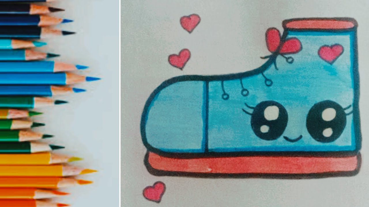 How To Draw Sneakers Step by Step | Sneakers Drawing Easy