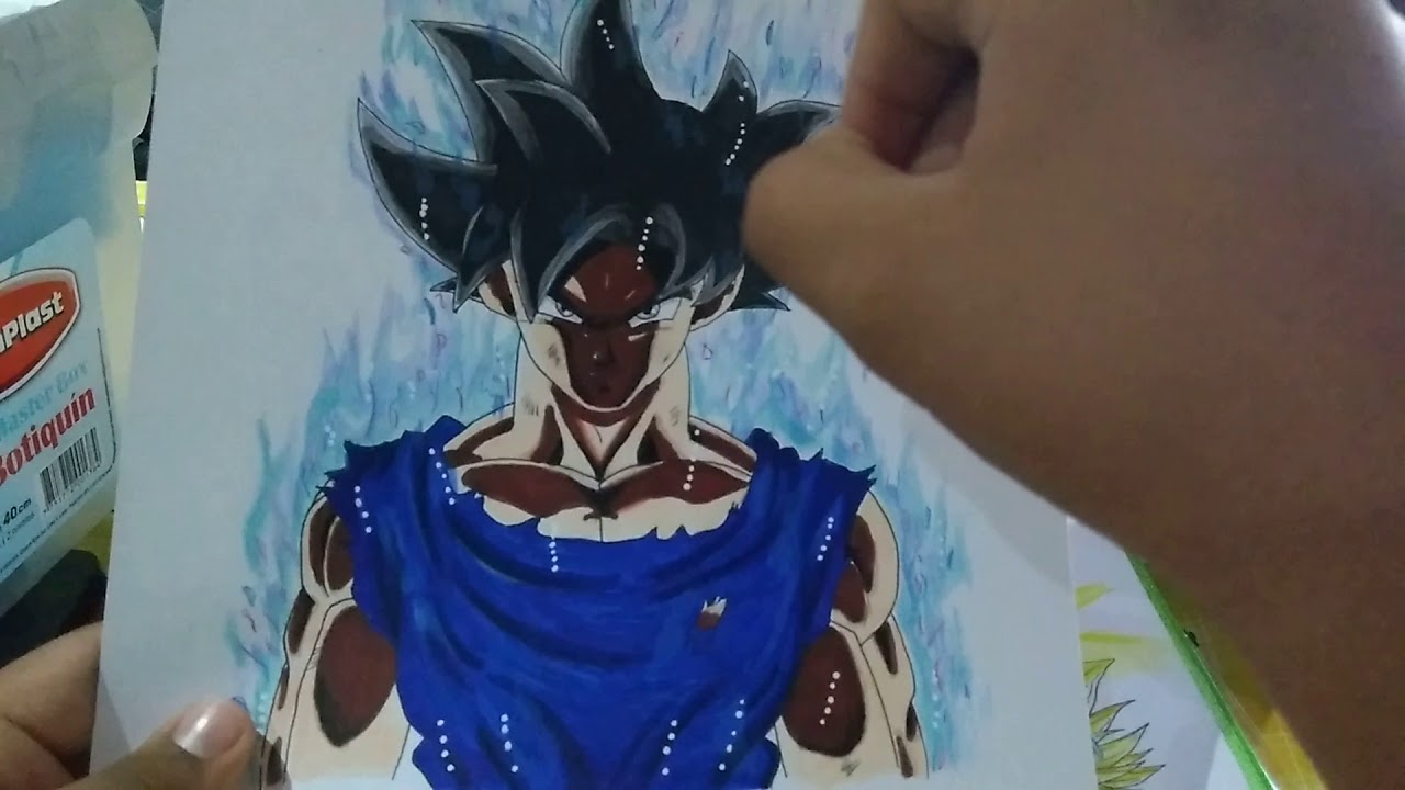 MIS DIBUJOS DE DRAGON BALL Z HECHOS DE CANALES DE DIBUJO Y MIS MATERIALES DE ARTE