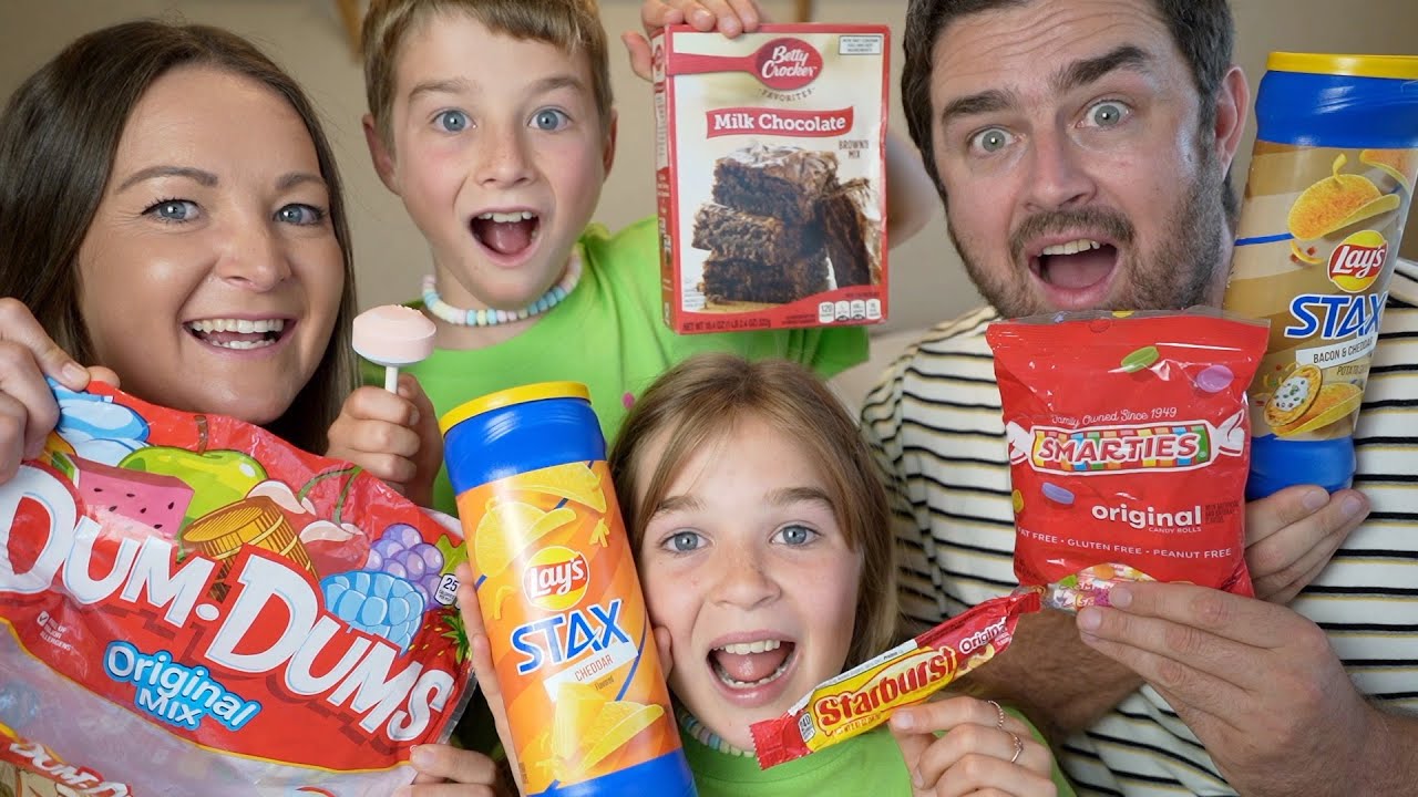 New Zealand Family Try Betty Crocker's BROWNIE & Lay's STAX Chips For the First Time! Box from OHIO!
