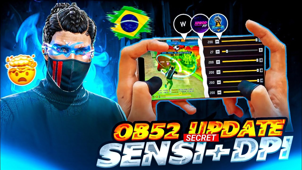 OB52 BEST 🇧🇷💯 SENSITIVITY AND DPI🔥🤯 AFTER OB51 UPDATE 💀 | FOR 2GB - 3GB - 4GB - 6GB - 8GB | WORKING💯