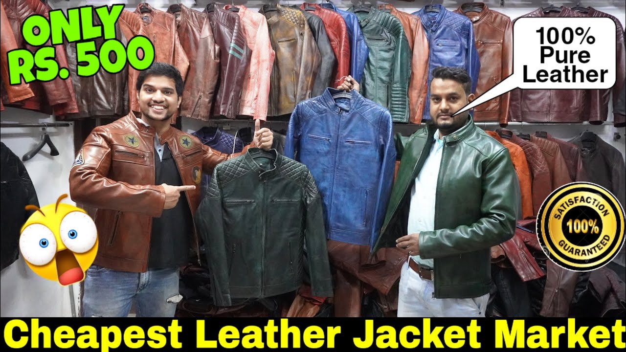 Cheapest Leather Jacket Market Only Rs 500 😱 | Pure Leather Jacket Shop In Delhi 2020 😱