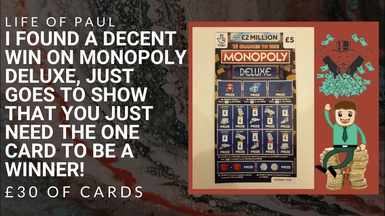 £5 scratch cards big win. £30 of cards, Monopoly Deluxe scratch tickets with a decent win in 2022