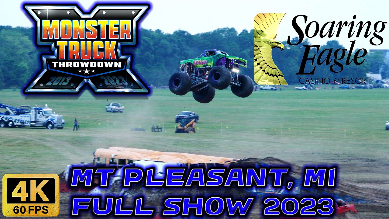 Monster Truck Throwdown @ MT Pleasant, MI/Soaring Eagle 2023 Full Show 4K60