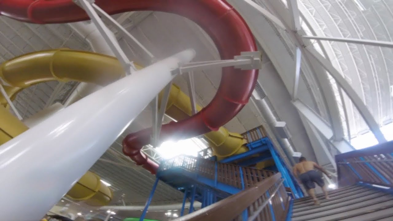 Kalahari Wisconsin Dells- Elephant's Trunk | Dark Speed Slide HD POV