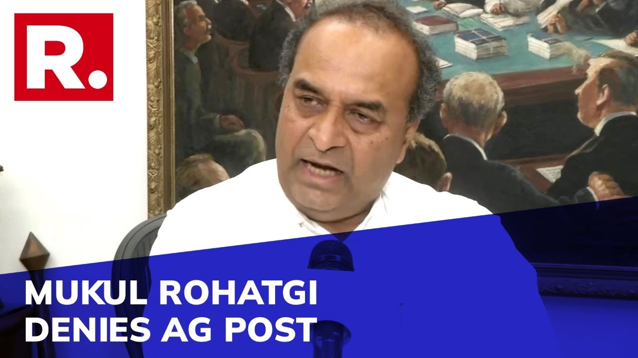 Mukul Rohatgi Declines Govt Offer To Be Next Attorney General Of India