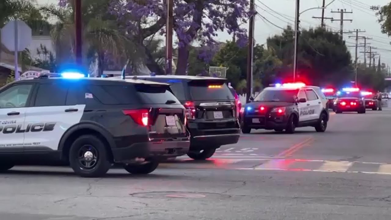 2 officers shot at scene involving barricaded suspect in Baldwin Park