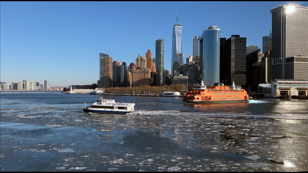 Feb 5, 2026 | NYC Staten Island Ferry Rides on Icy Hudson River