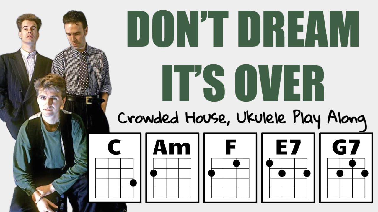 Don't Dream It's Over by Crowded House Ukulele Play Along (Transposed to C)