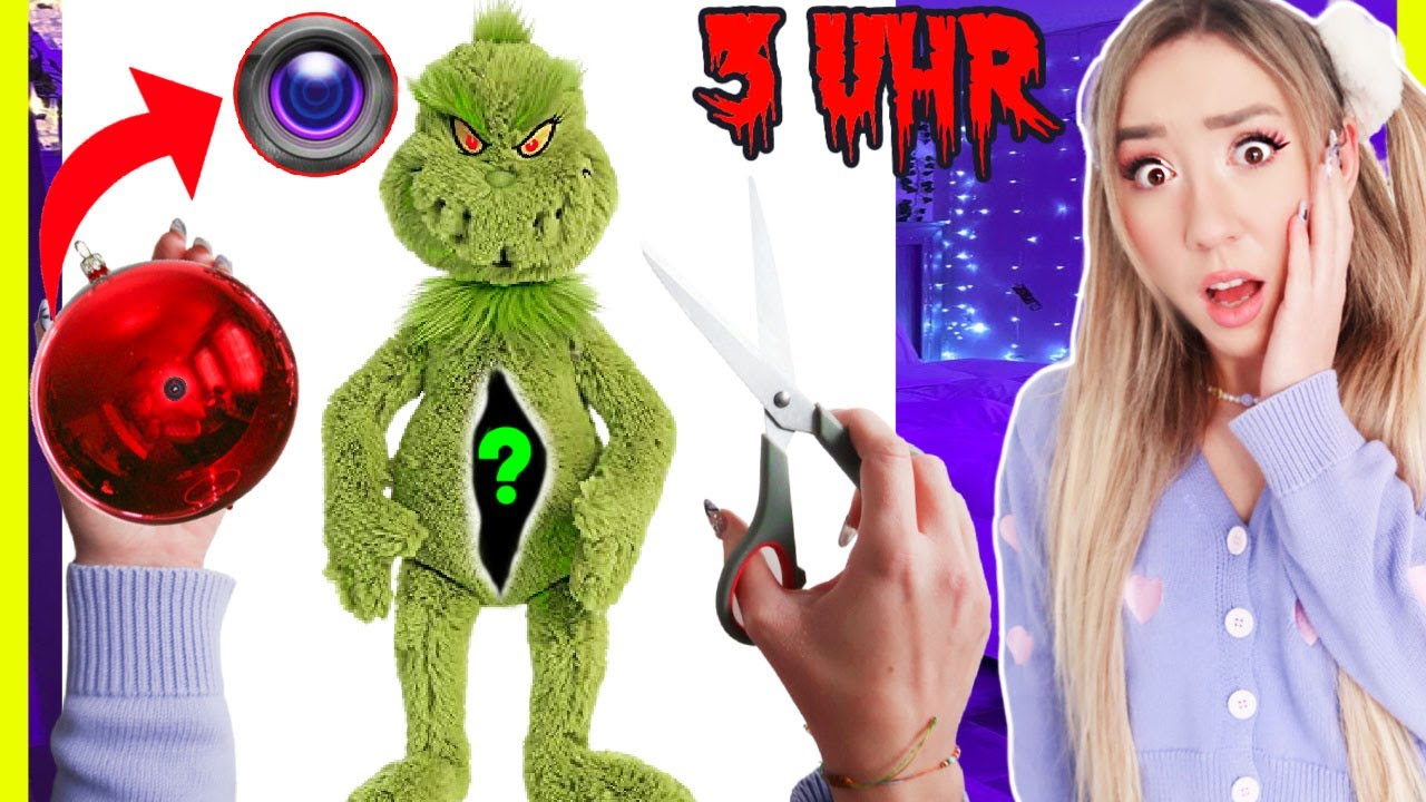 ÖFFNE verfluchte GRINCH PUPPEN niemals 3 Uhr Nachts ohne FREUNDIN zu Haus (WEIHNACHTEN CHALLENGE)