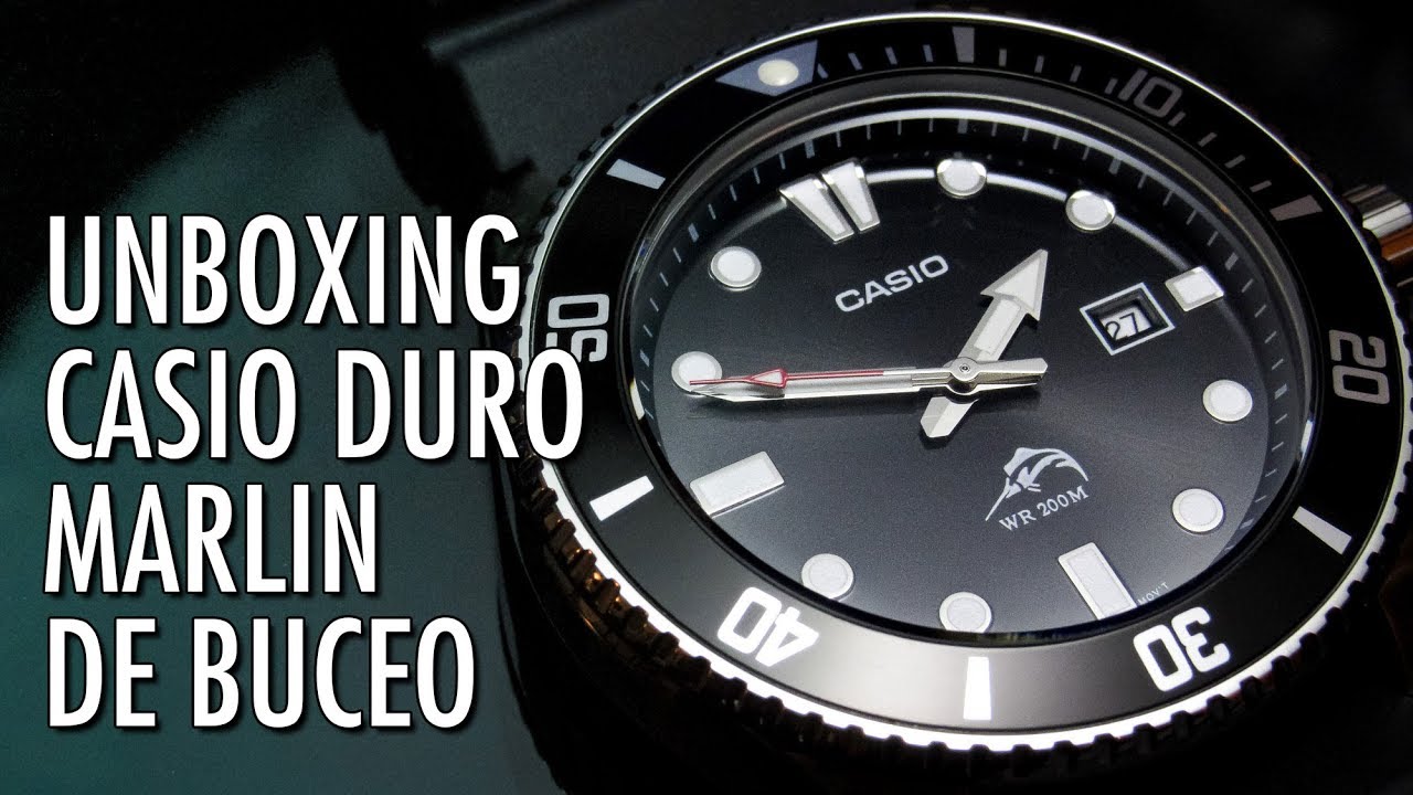 Unboxing Casio Duro / Marlin MDV-106 Reloj de Buceo en Español
