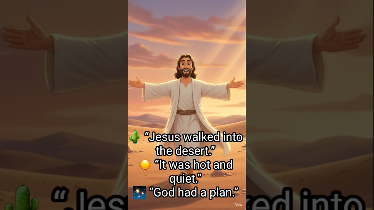 &ldquo;Even Jesus was tested&hellip; what did He do? 👀✨&rdquo;#jesus #jesuskids #jesuslovesyou #jesuschrist #gospel