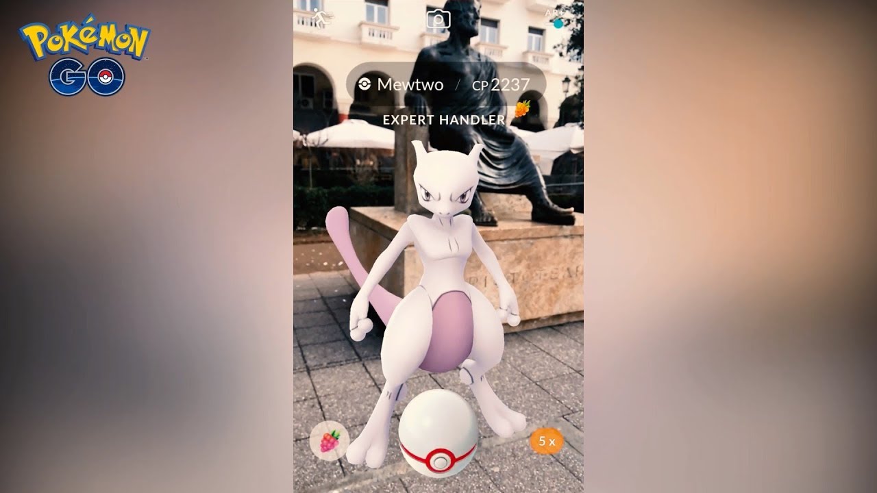 Pok&eacute;mon GO Mewtwo EX Raid | AR+