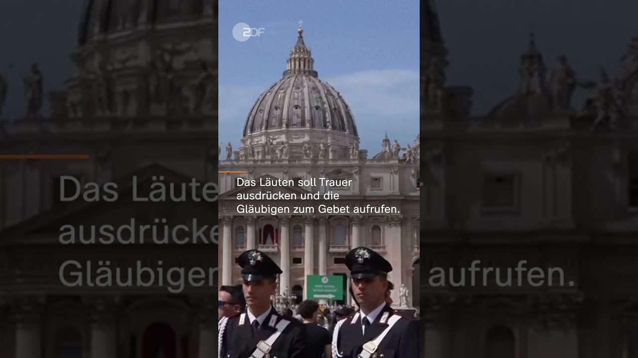 Nach Papst-Tod: Glocken im Petersdom l&auml;uten  | #shorts #short