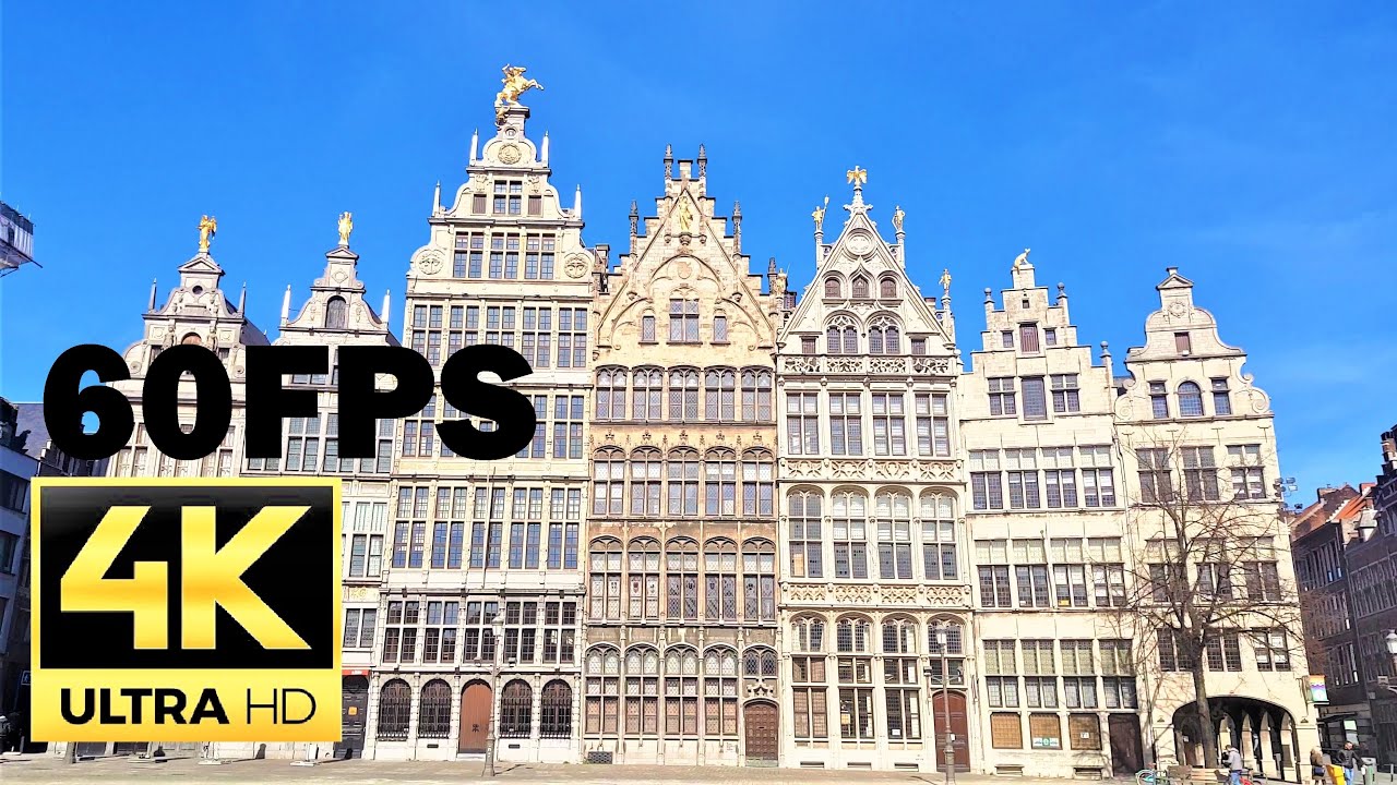 ANTWERP 🇧🇪 4K 🇧🇪  Belgium (Antwerpen)- 4K (UltraHD) 60FPS