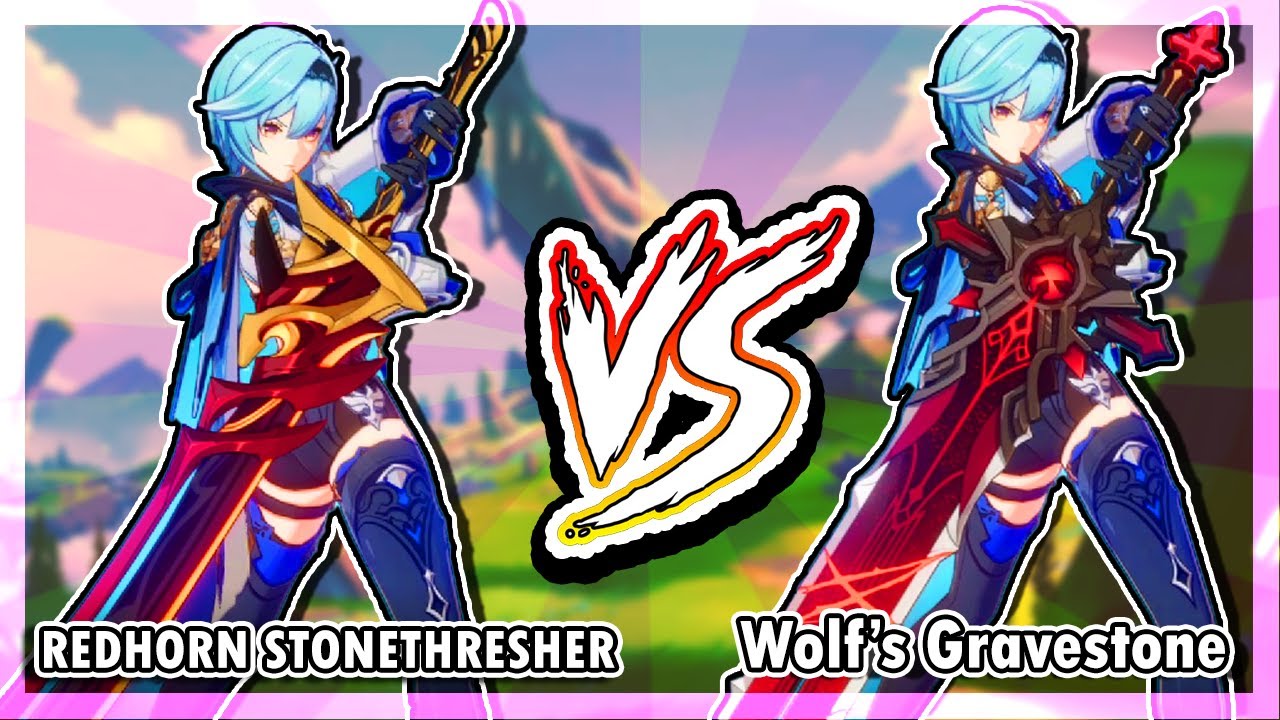 Early Raw Comparison Wolfs gravestone vs RedHorn Thresher (Eula)