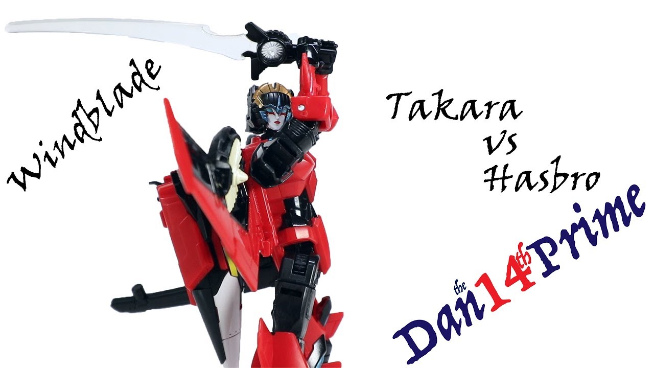 Windblade Targetmaster Pointech Transformers Takara Legends vs Hasbro Titans Return