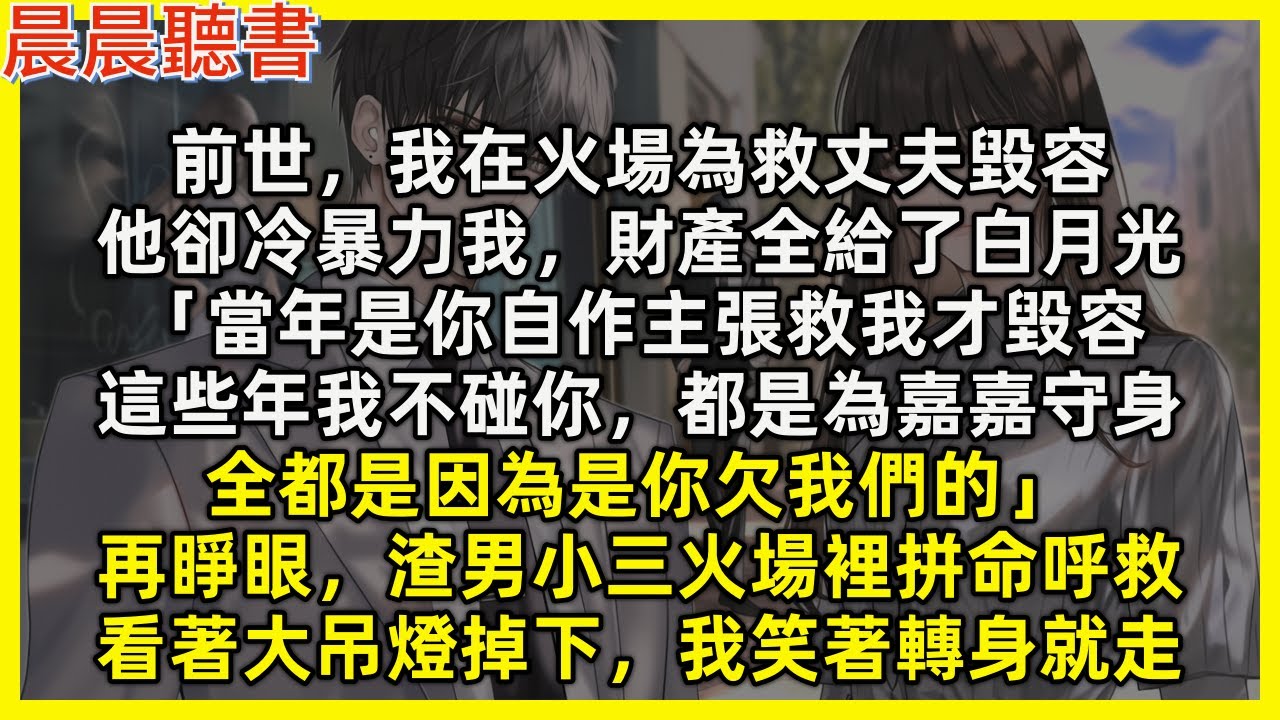 前世，我在火場為救丈夫毀容，他卻冷暴力我，財產全給了白月光「當年是你自作主張救我才毀容，這些年我不碰你，都是為嘉嘉守身，全都是因為是你欠我們的」再睜眼，渣男小三火場裡拼命呼救，看著大吊燈掉下我轉身就走