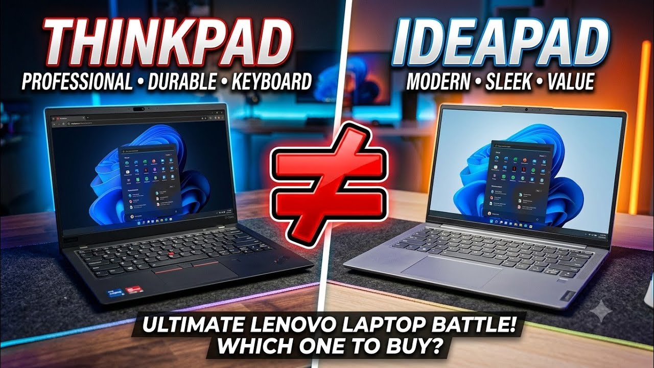 Уравнение неравенства: Lenovo ThinkPad &ne; Lenovo IdeaPad