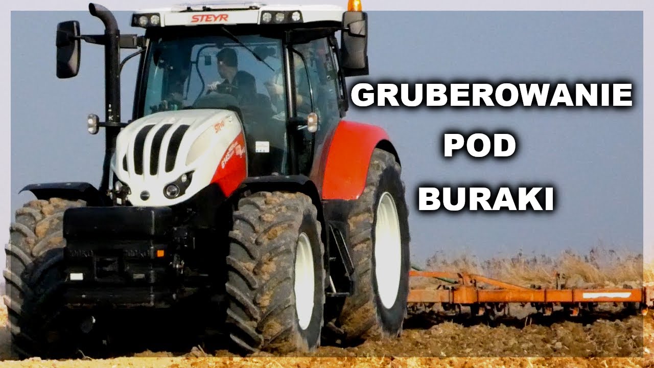Gruberowanie pod buraki | Steyr profi classic 6145 | Kverneland 6m
