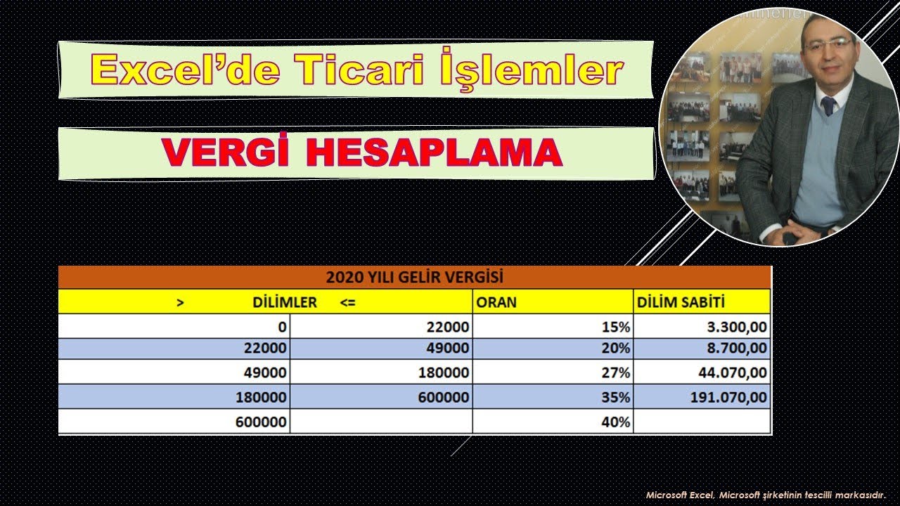 Excel ile Ticari İşlemler - Vergi Hesaplama