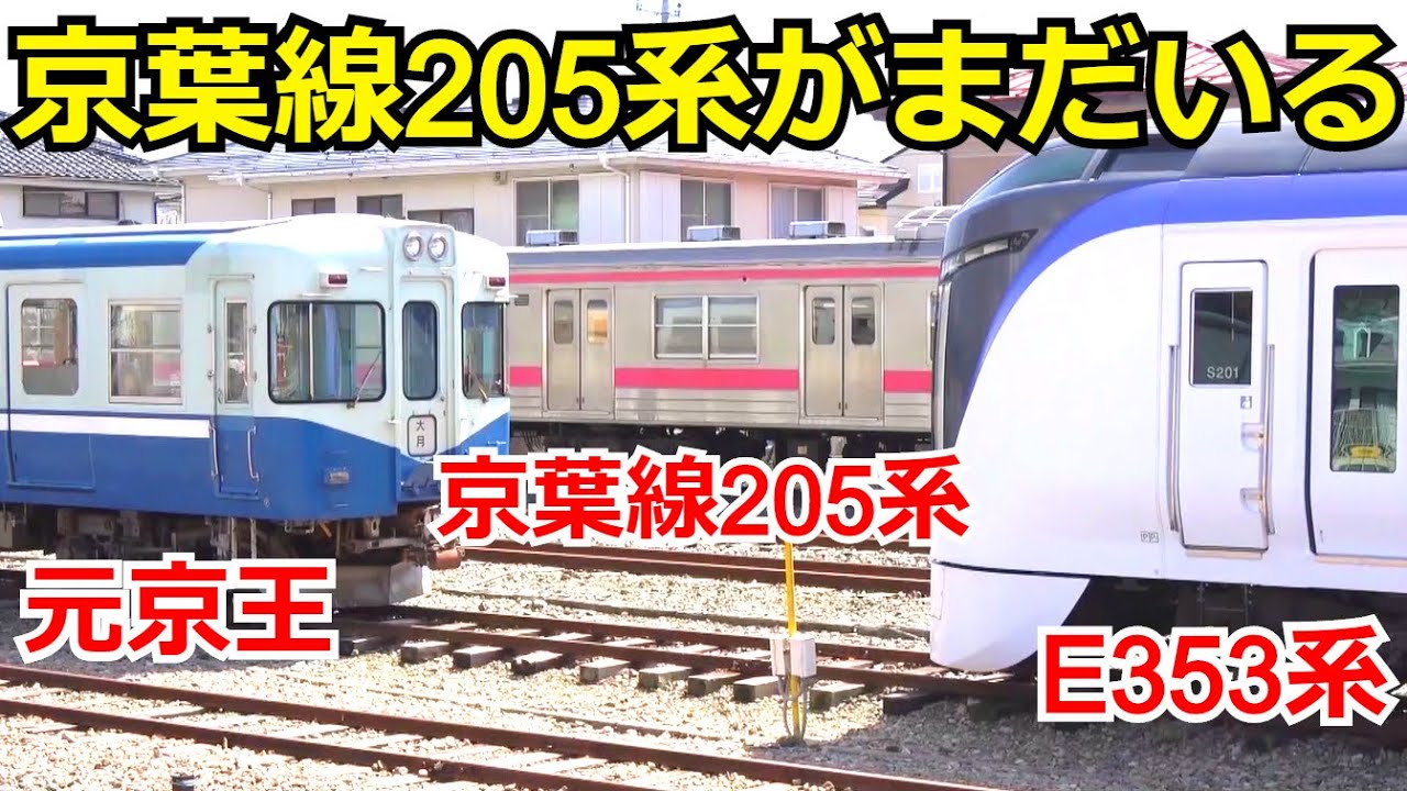 【謎の線路が続く駅】河口湖駅にある謎の線路と京葉線の205系、珍しい構内踏切を観察します。