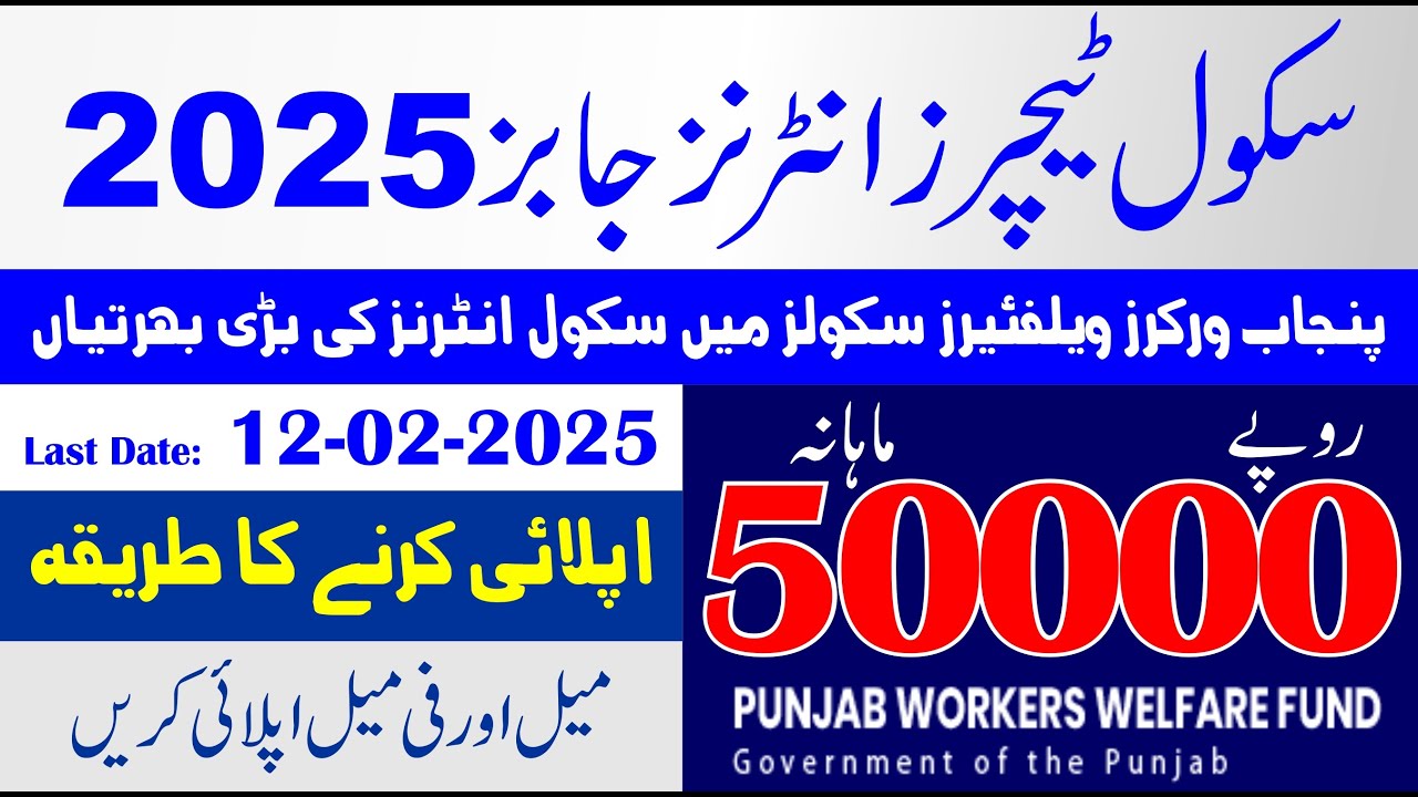 PWWF STI Jobs 2025 | School Teacher Interns STIs PWWF Schools | How To Apply PWWF STI Jobs 2025