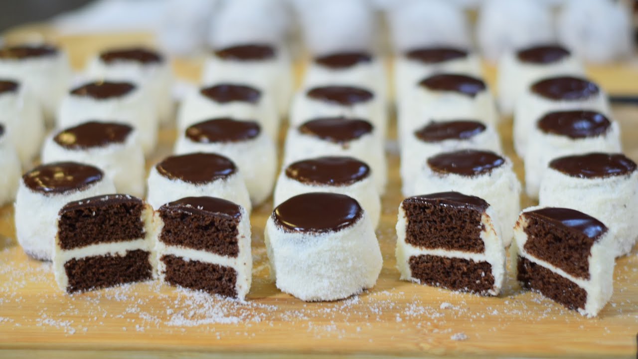 RECEPT KOJI SE TRAŽI-RUSKE KAPE-ŠUBARICE KOJE NISTE PROBALI,NAJLEPŠI RECEPT DO SADA!CREAMYLAMINGTONS