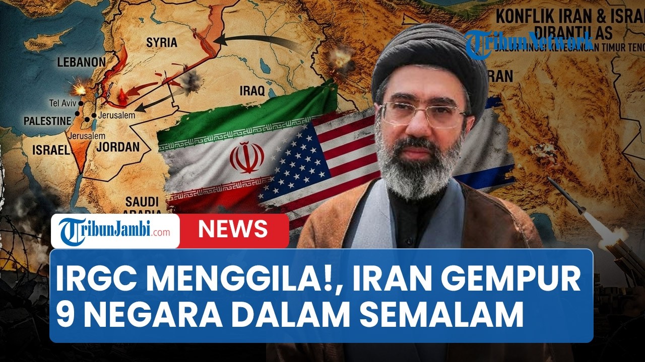 IRGC MENGGILA!, Iran Gempur 9 Negara Dalam Semalam, Qatar Dilaporkan Membara