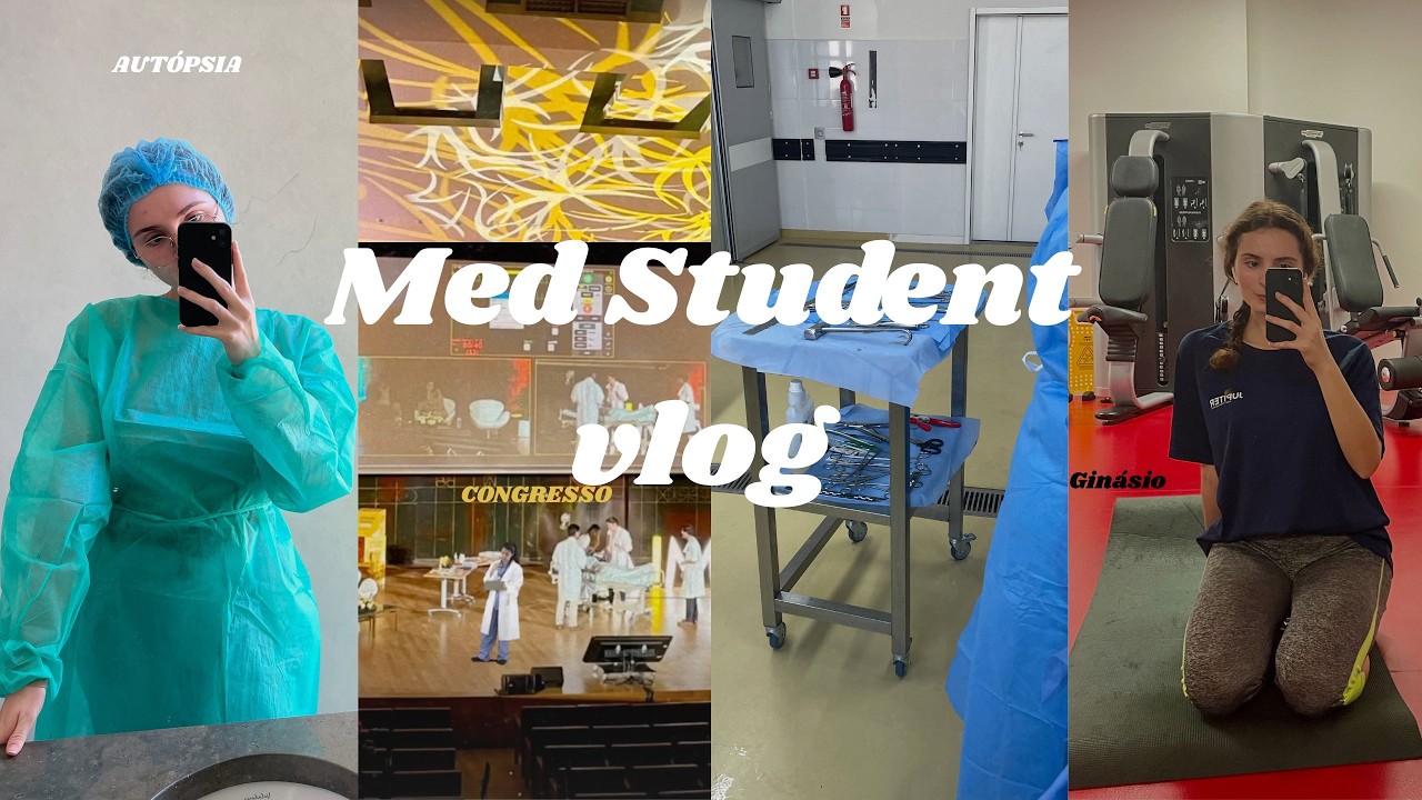 MedVlog I Semana de CONGRESSO, Rotina Faculdade e Estudos, Assisti a AUTÓPSIA