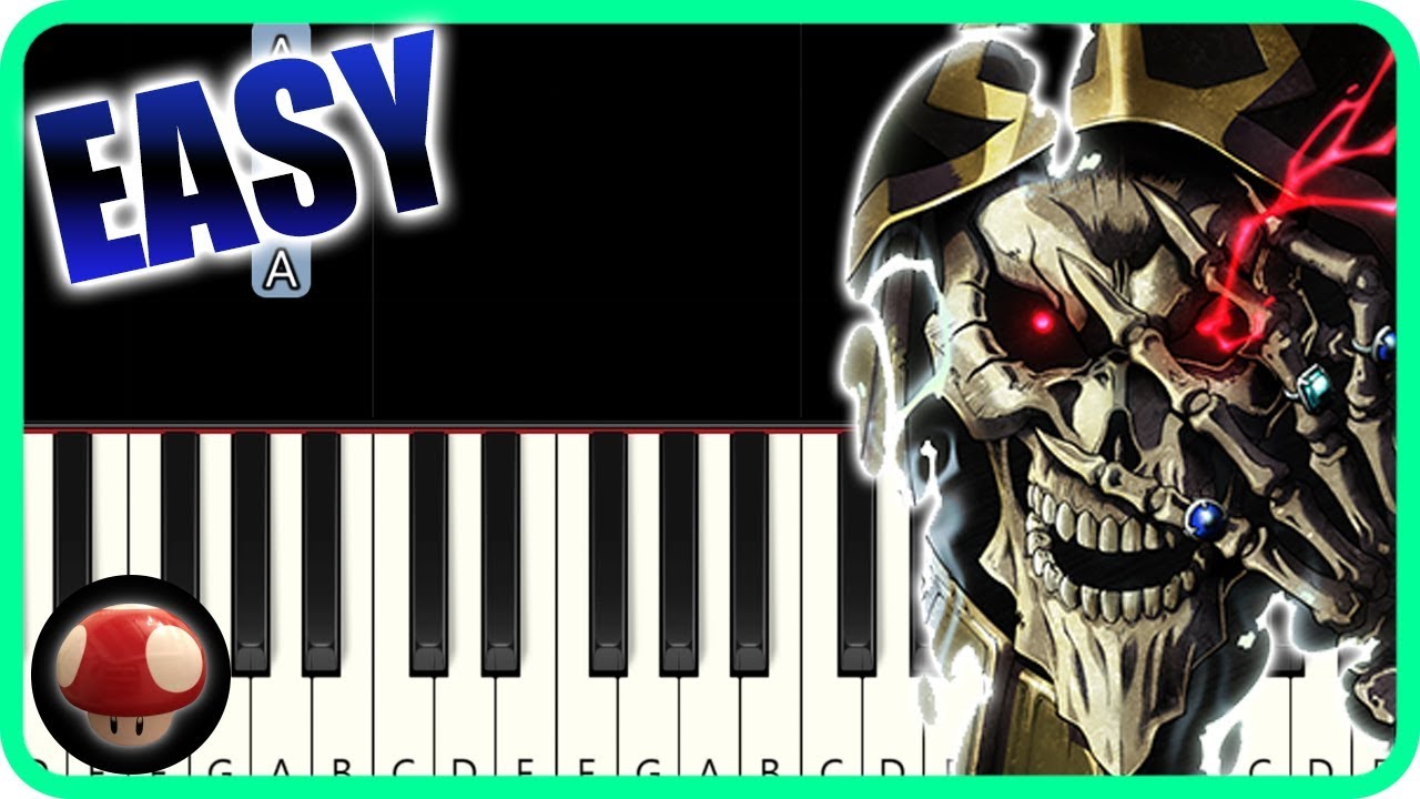 GO CRY GO - Overlord Season 2 OP - EASY Piano Tutorial / オーバーロードⅡ【ピアノ簡単楽譜】GO CRY GO by TAM