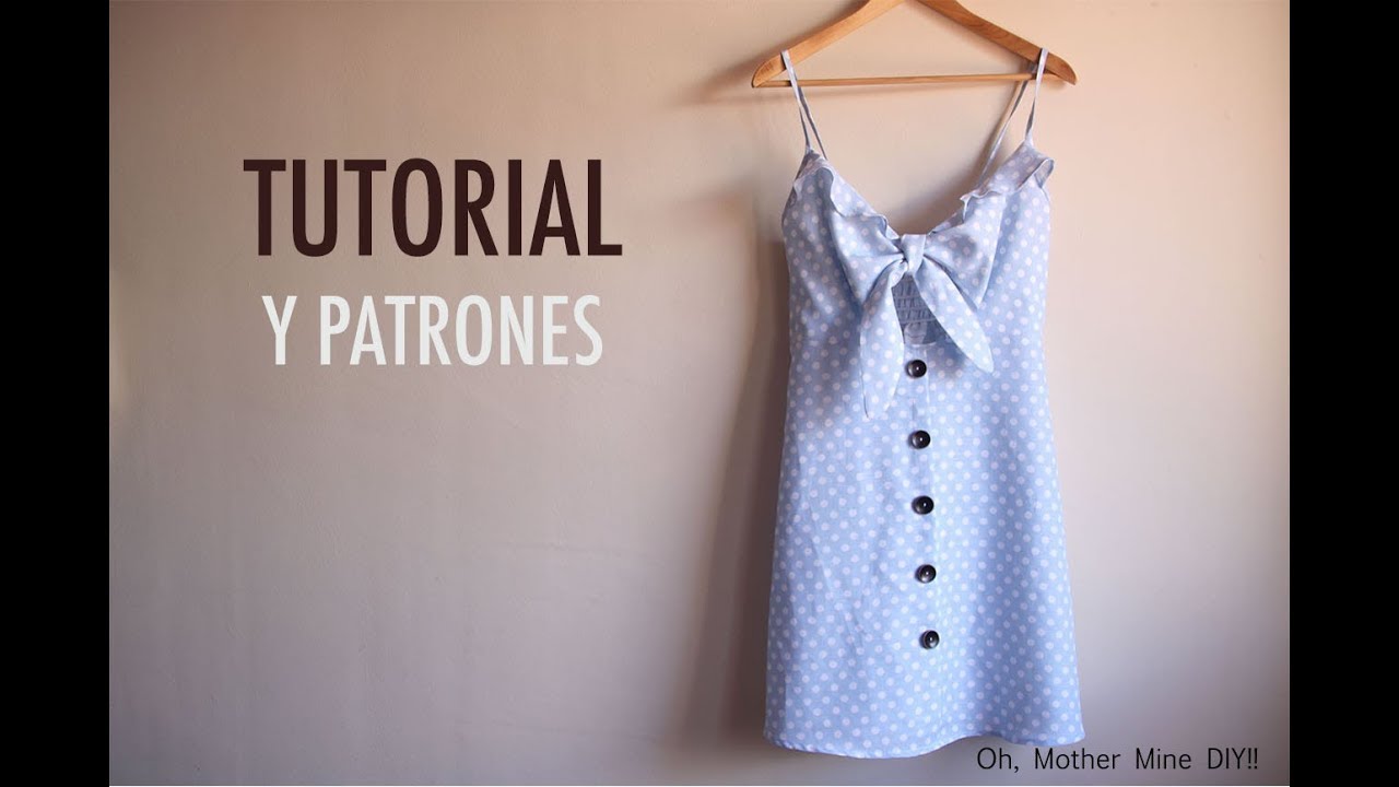 Costura: Vestido de lunares para mujer (patrones gratis)
