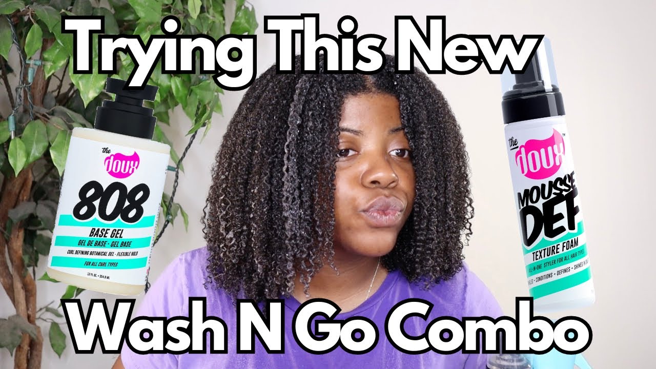 Новый базовый гель 808 от The Doux | Wash N Go Combo для волос 4 типа