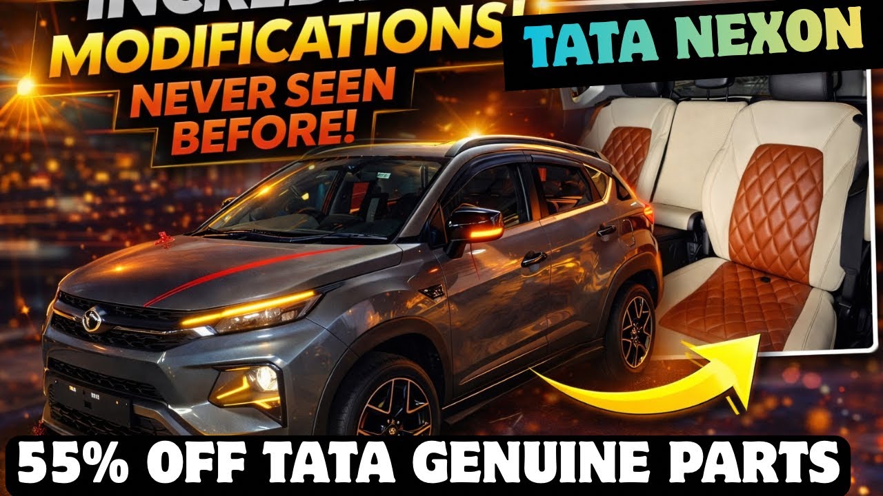 Tata Nexon Smart Plus Modification With Price ✅ Nexon Modified ✅ 55% OFF On Tata Genuine Parts ✅